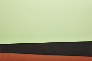 Renkli kartonlar arka planda yeşil siyah kahverengi tonu. SP kopyalama