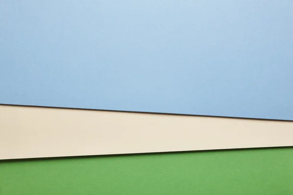 Fundo de papelão colorido em tom verde bege azul. Copiar spa — Fotografia de Stock