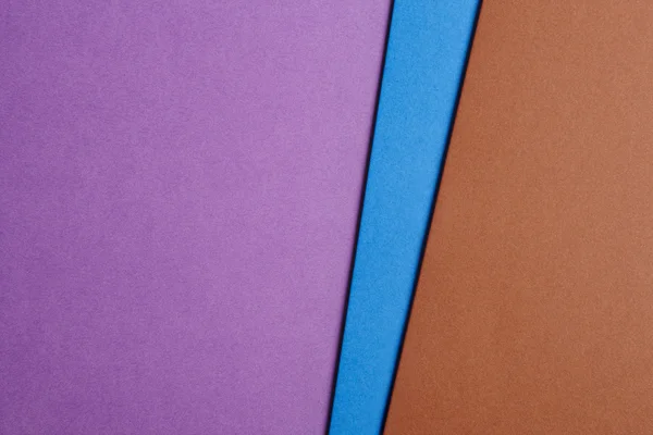 Kartony kolorowe tło tonem brązowy fioletowy niebieski. Skopiować sp — Zdjęcie stockowe