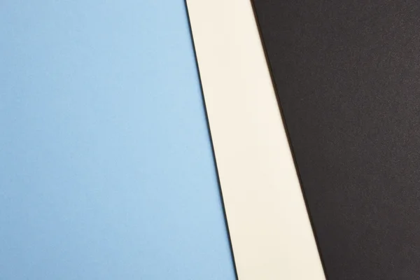 Fundo de papelão colorido em tom preto bege azul. Copiar spa — Fotografia de Stock