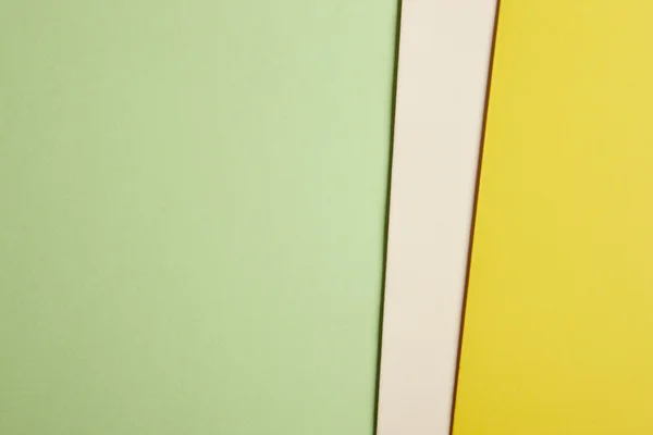 彩色纸板背景, 绿色米色黄色色调。复制 s — 图库照片