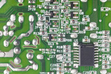 Elektronik entegre devreler makro ayrıntı. Teknoloji backgro