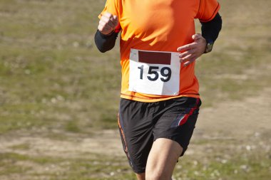 Atletik runner çapraz ülke yarış. Açık devre. 