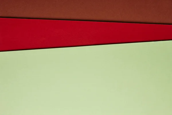 Színes karton háttér zöld vörös barna hang. Másolás spac — Stock Fotó