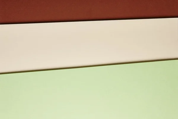 Farbige Pappen Hintergrund grün beige braun Ton. Kopierraum — Stockfoto