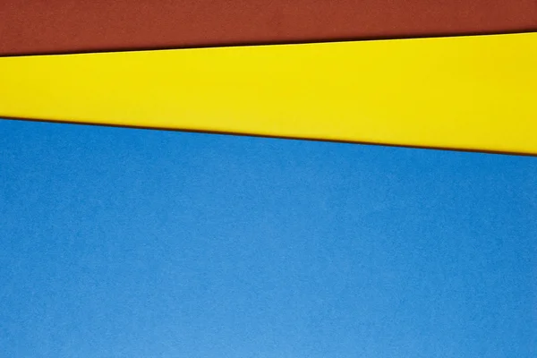 Cartones de color fondo azul amarillo marrón tono. Copiar espacio —  Fotos de Stock