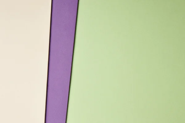 彩色的硬纸板背景绿色紫色米色基调。复制 spac — 图库照片