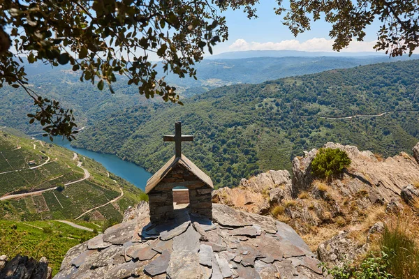 Ribeira Sacra Terrass Vingårdar Galicien Spanien — Stockfoto