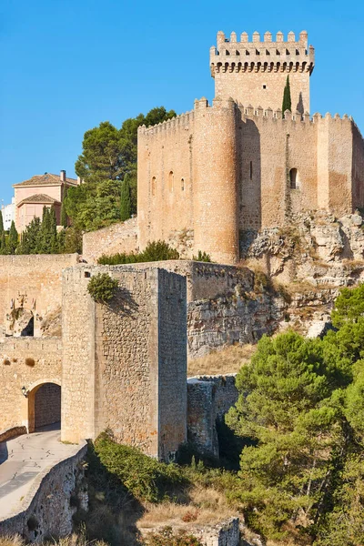 Pittoresca Fortezza Medievale Spagnola Torre Alarcon Cuenca Spagna — Foto Stock