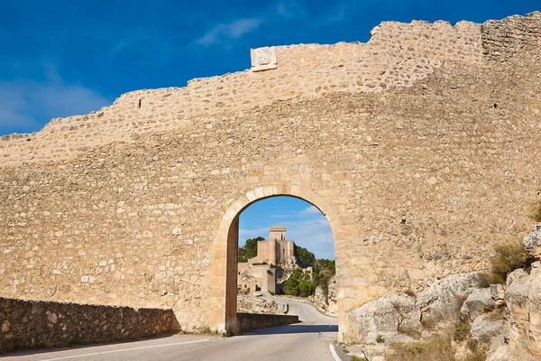 Španělská Malebná Středověká Pevnost Věž Alarcon Cuenca Španělsko — Stock fotografie