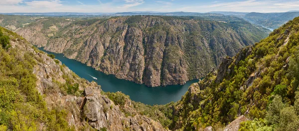Vista Panorâmica Ribeira Sacra Desfiladeiro Rio Sil Galiza Espanha — Fotografia de Stock