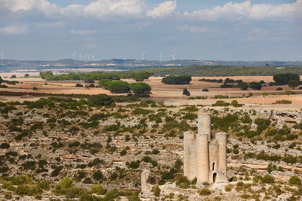 Paisaje Forestal Otoñal Cañón Del Río Jucar Alarcón Cuenca España — Foto de Stock