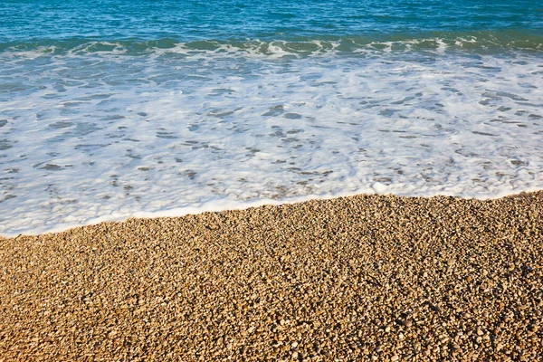 Mediterranean Pebble Beach Blue Sea Valencia Spain — Stock Photo, Image