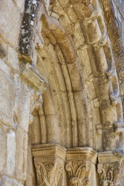 Romanesque arch. San Xoan da Cova church in Ribeira Sacra