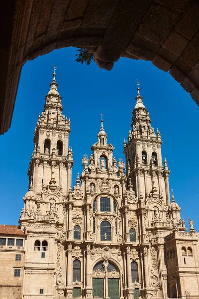 Kathedraal Van Santiago Compostela Camino Santiago Katholiek Xacobeo Jaar Galicië — Stockfoto