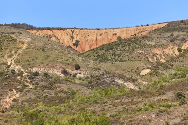 Valle Delle Badlands Paesaggio Eroso Las Carcavas Guadalajara Spagna — Foto Stock