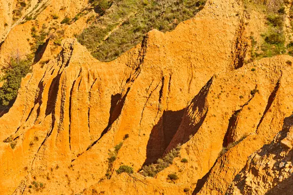 Badlands Valley Eroded Landscape Las Carcavas Guadalajara Spain — Stock Photo, Image