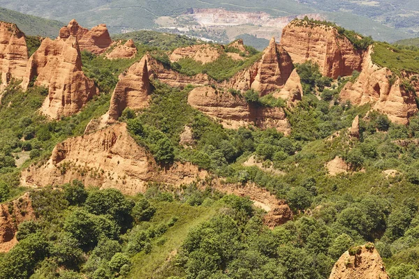 Romerska Antika Guldgruvor Spanien Las Medulas Unescos Kulturarv — Stockfoto