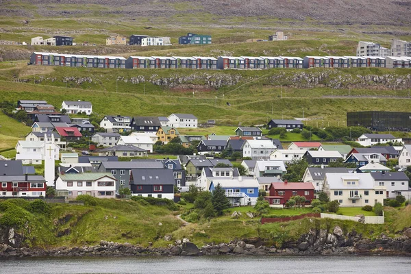 Feroe Islands Capital Torshavn Picturesque Colorful House Streymoy South Area — Stock Photo, Image