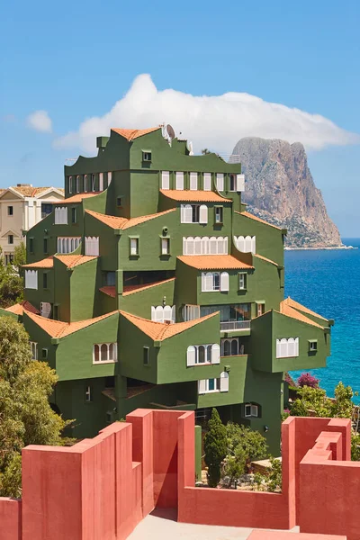 Středozemní Pobřeží Calpe Manzanera Cove Xanadu Alicante Španělsko — Stock fotografie