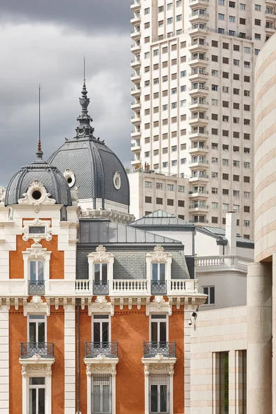 Классические Здания Центре Мадрида Туристическое Направление Испании — стоковое фото