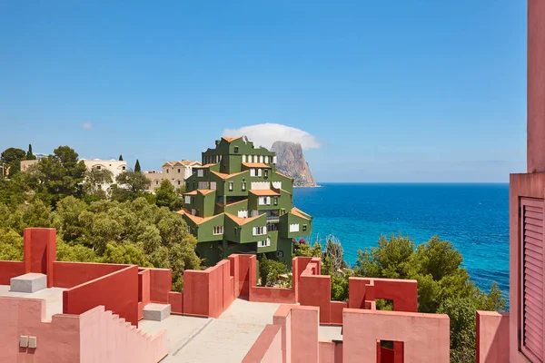 Mediterranean Coast Calpe Manzanera Cove Xanadu Alicante Spain — Stock Photo, Image