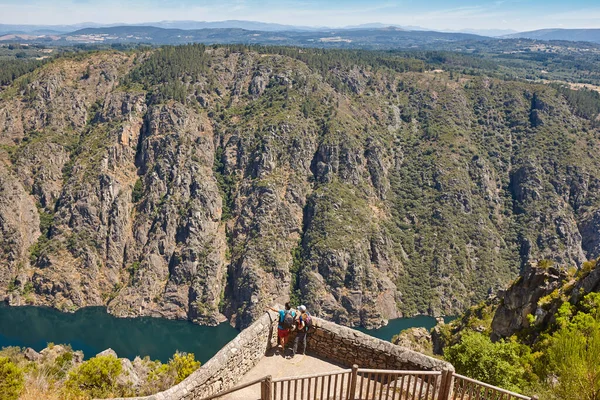 Ribeira Sacra Rutt Över Sil Flod Ravinen Spanien — Stockfoto