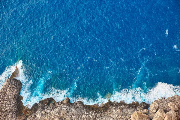 Vista Costeira Rochosa Mediterrânea Cima Maiorca Ilhas Baleares — Fotografia de Stock