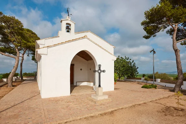 Picturesque White Chapel Valencia Ermita Los Santos Spain — Stock Photo, Image