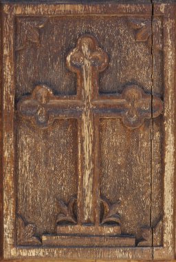 antika ahşap sıcak sesi çapraz. Yunanca 