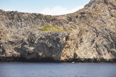 gramvousa Yarımadası'nda Girit kıyı şeridi. Yunanistan