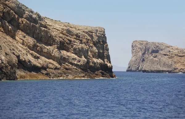 Cretan coastline in Gramvousa peninsula. Greece — Stock Photo, Image