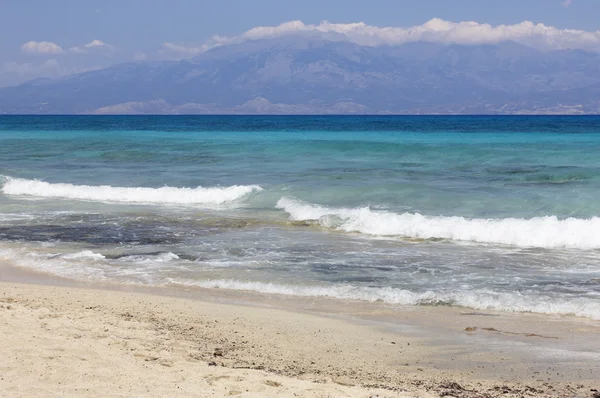 Chrysi island beach közelében kréta. Görögország — Stock Fotó