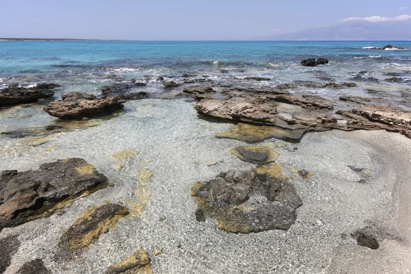 Chrysi island beach közelében kréta. Görögország — Stock Fotó