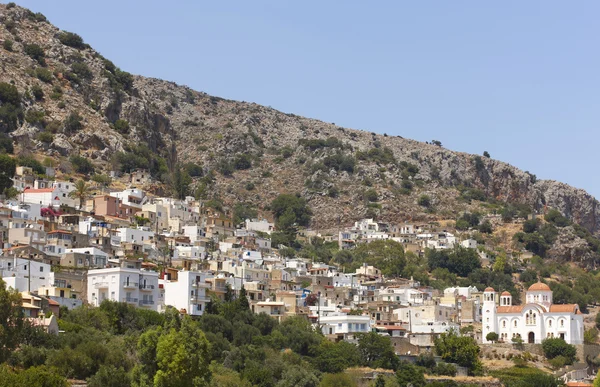 Kritsa traditional village in Crete, Greece — Stock Photo, Image