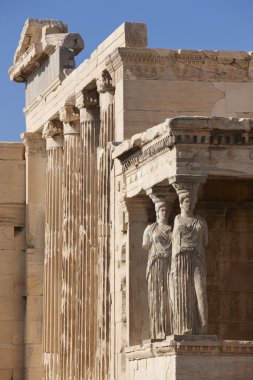 Atina akropolisi. büyük athena Tapınağı polios ve erechthei