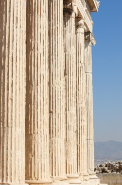 Atina akropolisi. erechtheion sütun. Yunanistan