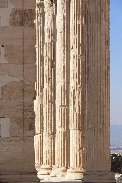 Η Ακρόπολη της Αθήνας. Ερεχθείου στήλες. Ελλάδα — Φωτογραφία Αρχείου