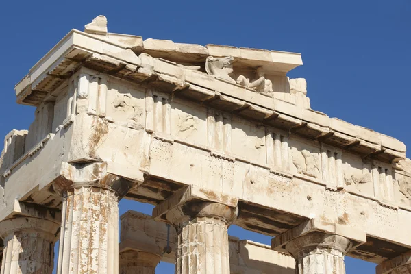 Acropolis of Athens. Parthenon frieze. Greece — Stock Photo, Image