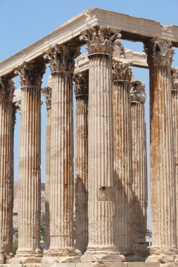 zeus Tapınağı'nın Atina'da. Korinth. Yunanistan