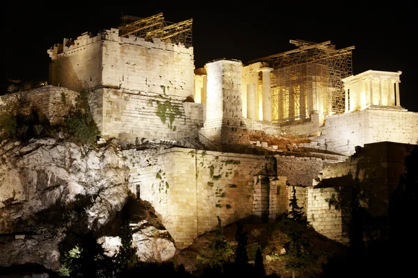 Acropolis of Athens by night. Greece — Stock Photo, Image