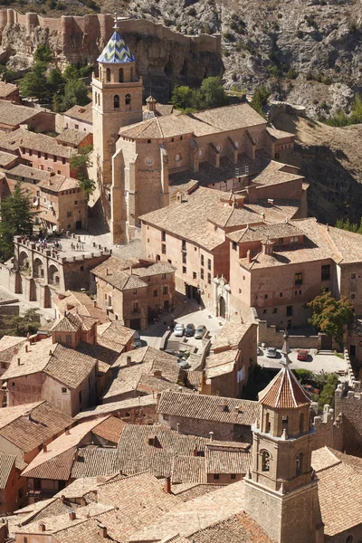 İspanya güzel bir kasaba. Katedral ve antik kale. Albar — Stok fotoğraf