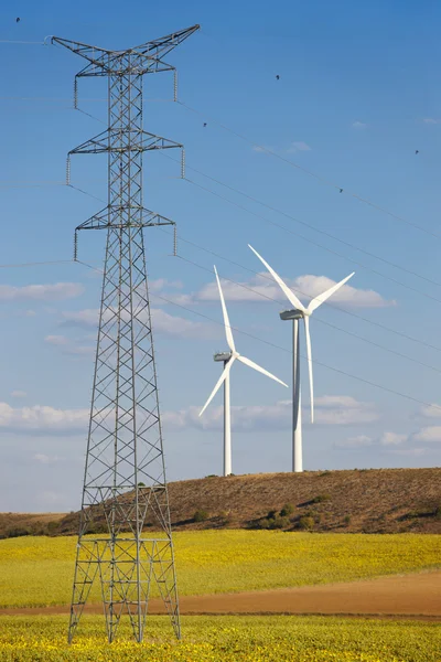 yüksek gerilim elektrik hatları ve rüzgar enerjisi