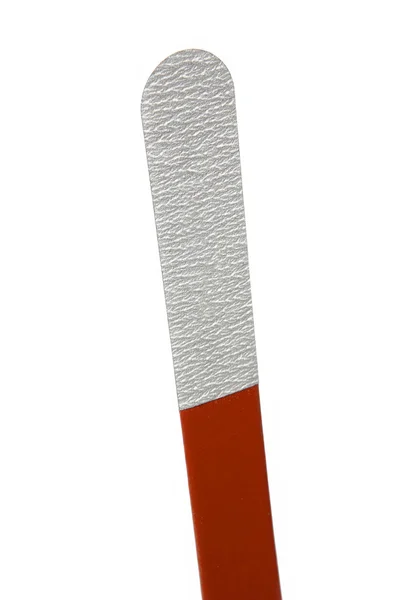 Arquivo de unhas de plástico de uso múltiplo isolado em branco — Fotografia de Stock