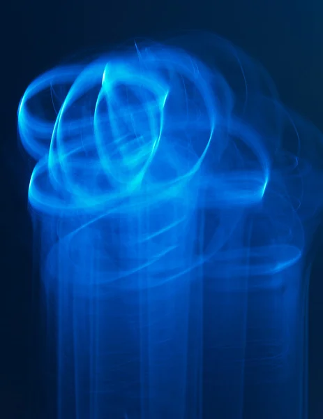 Light movement in blue tone with background — Stock Photo, Image