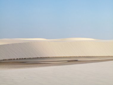 Dunes landscape in Lencois Maranhenses. Brazil clipart