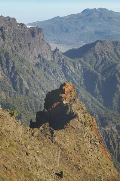 Vulkaniska landskapet i La Palma. Caldera de Taburiente. Spanien — Stockfoto