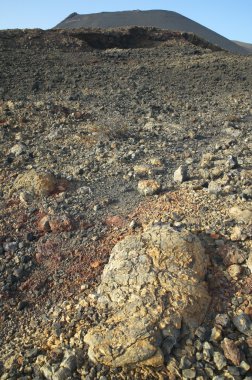 La Palma volkanik manzara. Kanarya Adaları. İspanya