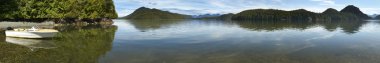 Kennedy göl panoramik manzaralı. Vancouver. British Columbia. Kanada