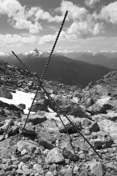 Whistler krajobraz z trasy limitów. British Columbia. Kanada — Zdjęcie stockowe